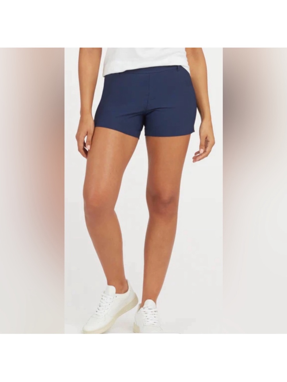 SPANX Midnight Navy Blue Sunshine Shorts 6" Inseam Size Medium